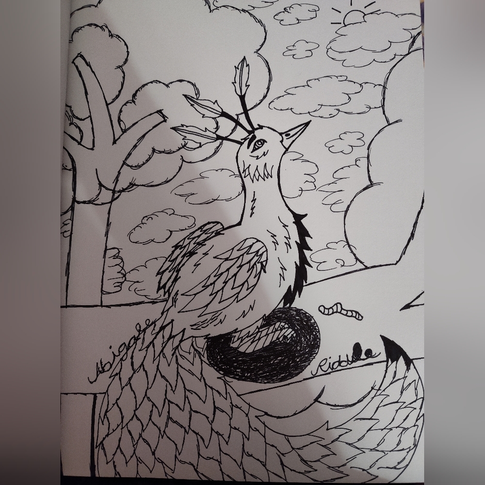 Detailed peacock